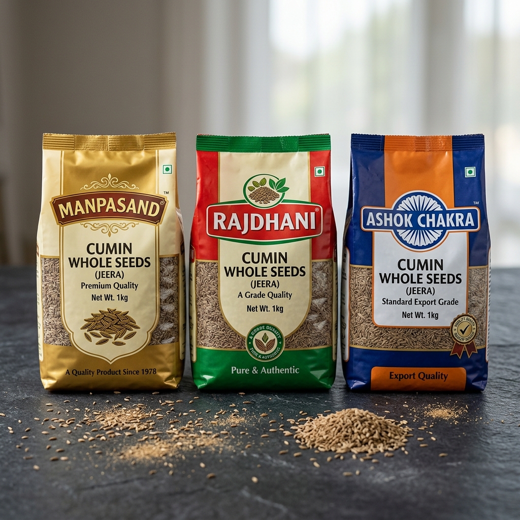 Cumin Whole Seeds Brands Mockup